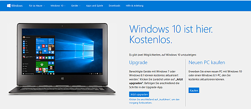 Windows 10 Umstellung